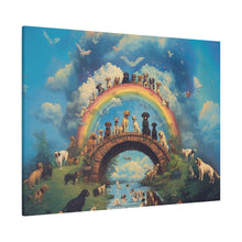 Load image into Gallery viewer, Rainbow Bridge Dog Canvas Artwork - Pet Lovers Home Decor