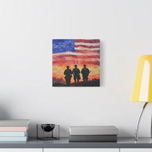 Load image into Gallery viewer, Inspirational Police Wall Art Canvas - Support Our Heroes