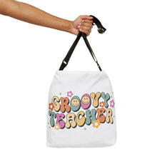 Load image into Gallery viewer, Adjustable Tote Bag (AOP) - Groovy Teacher