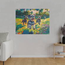 Load image into Gallery viewer, Vibrant Schnauzer Dogs Canvas Wall Art
