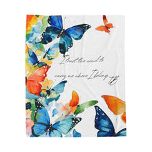 Load image into Gallery viewer, Butterfly Plush Blanket