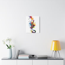 Load image into Gallery viewer, Vibrant Saxophone Art Canvas Print - Colorful Wall Decor