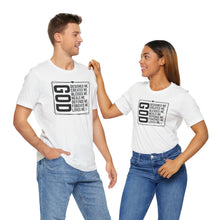 Load image into Gallery viewer, Inspirational God Quote Unisex Jersey Tee