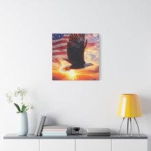 Load image into Gallery viewer, Patriotic Eagle Canvas Wall Art