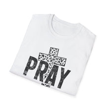 Load image into Gallery viewer, Leopard Print Pray Unisex Softstyle T-Shirt – Faith-Inspired Casual Wear