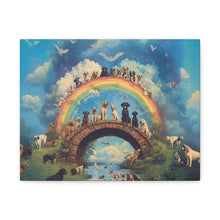 Load image into Gallery viewer, Rainbow Bridge Dog Canvas Artwork - Pet Lovers Home Decor
