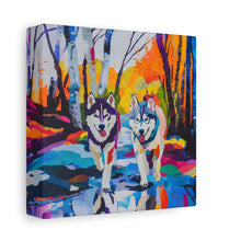 Load image into Gallery viewer, Husky Canvas Art