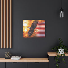 Load image into Gallery viewer, Eagle in Flight Canvas Art - 12x12 Stretched Wall Decor