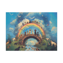 Load image into Gallery viewer, Rainbow Bridge Dog Canvas Artwork - Pet Lovers Home Decor