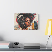 Load image into Gallery viewer, Urban Vibe Matte Canvas Print - Stylish Artwork for Music Lovers