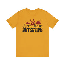 Load image into Gallery viewer, Armchair Detective Tee - Unisex Jersey Short Sleeve Shirt for Mystery Lovers