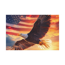 Load image into Gallery viewer, Patriotic Eagle Canvas Wall Art - 1.25" Stretched Frame