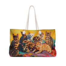 Load image into Gallery viewer, Colorful Cat Weekender Bag