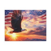 Load image into Gallery viewer, Eagle Sunset Canvas Wall Art - Patriotic Home Decor