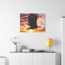 Load image into Gallery viewer, Patriotic Eagle Canvas Wall Art