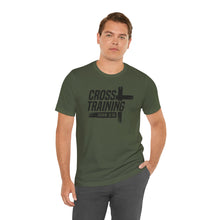 Load image into Gallery viewer, Faith Inspired Unisex Jersey Tee - 'Cross Training' with John 3:16