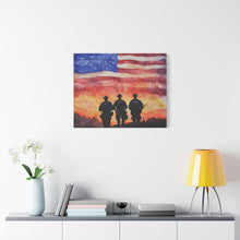 Load image into Gallery viewer, Inspirational Police Wall Art Canvas - Support Our Heroes
