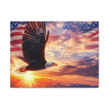 Load image into Gallery viewer, Eagle Sunset Canvas Wall Art - Patriotic Home Decor