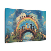 Load image into Gallery viewer, Rainbow Bridge Dog Canvas Artwork - Pet Lovers Home Decor