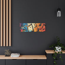 Load image into Gallery viewer, Vibrant Music Note Canvas Art - Colorful Stretched Wall Decor