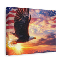 Load image into Gallery viewer, Eagle Sunset Canvas Wall Art - Patriotic Home Decor