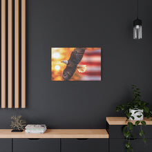 Load image into Gallery viewer, Eagle in Flight Canvas Art - 12x12 Stretched Wall Decor
