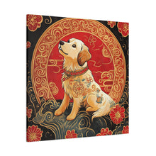 Load image into Gallery viewer, Lunar Year of the Dog Art Canvas - Stretched Wall Decor for Dog Lovers