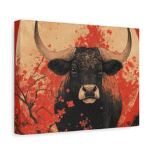 Load image into Gallery viewer, Lunar Year of the Ox - Stretched Matte Print for Home Decor
