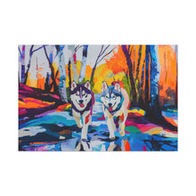Load image into Gallery viewer, Husky Canvas Art