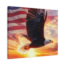 Load image into Gallery viewer, Patriotic Eagle Canvas Wall Art
