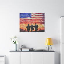 Load image into Gallery viewer, Inspirational Police Wall Art Canvas - Support Our Heroes