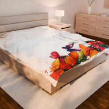 Load image into Gallery viewer, Butterfly Plush Blanket