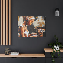 Load image into Gallery viewer, Artistic Piano Canvas, Wall Art, Music Lover Gift, Home Decor, Jazz Wall Art, Unique Artwork