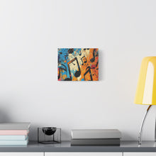 Load image into Gallery viewer, Vibrant Music Note Canvas Art - Colorful Stretched Wall Decor