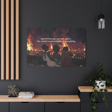 Load image into Gallery viewer, Inspirational Wall Art Canvas - "Sometimes You Can Only Watch" - Empowering Home Decor