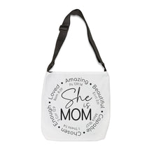 Load image into Gallery viewer, Adjustable Tote Bag (AOP) - She is
