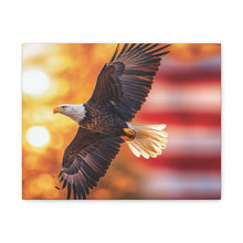 Load image into Gallery viewer, Eagle in Flight Canvas Art - 12x12 Stretched Wall Decor