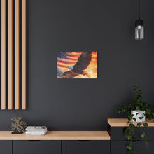 Load image into Gallery viewer, Patriotic Eagle Canvas Wall Art - 1.25" Stretched Frame