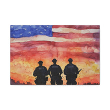 Load image into Gallery viewer, Inspirational Police Wall Art Canvas - Support Our Heroes