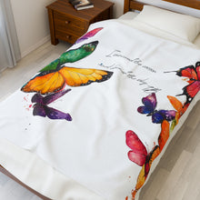 Load image into Gallery viewer, Butterfly Plush Blanket