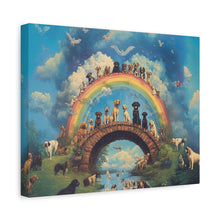 Load image into Gallery viewer, Rainbow Bridge Dog Canvas Artwork - Pet Lovers Home Decor