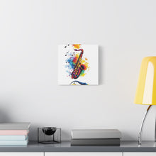 Load image into Gallery viewer, Vibrant Saxophone Art Canvas Print - Colorful Wall Decor