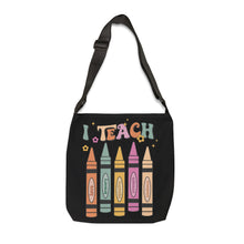 Load image into Gallery viewer, Adjustable Tote Bag (AOP) - I Teach