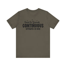 Load image into Gallery viewer, Motivational Short Sleeve Tee - Invest In Yourself, Continuous Growth Is Key