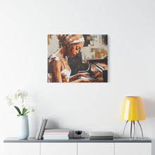 Load image into Gallery viewer, Artistic Piano Canvas, Wall Art, Music Lover Gift, Home Decor, Jazz Wall Art, Unique Artwork

