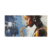 Load image into Gallery viewer, Saxophone Art Canvas, Music Lover Decor, Jazz Wall Art, Unique Gift for Musicians, Home Office Decoration, Inspirational Artwork
