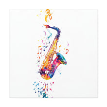 Load image into Gallery viewer, Vibrant Saxophone Canvas Wall Art - Perfect for Music Lovers
