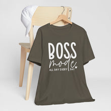 Load image into Gallery viewer, Boss Mode Unisex Jersey Tee - Motivational Short Sleeve Shirt for Entrepreneurs
