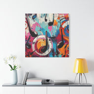 Colorful Music Note Canvas Wall Art - Vibrant Home Decor for Music Lovers