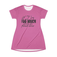 T-Shirt Dress (AOP) - Find Less